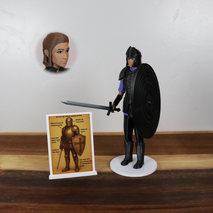 Armor of God Warrior - WOMAN (Purple Tunic)