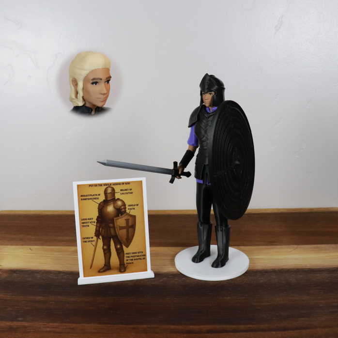 Armor of God Warrior - WOMAN (Purple Tunic)