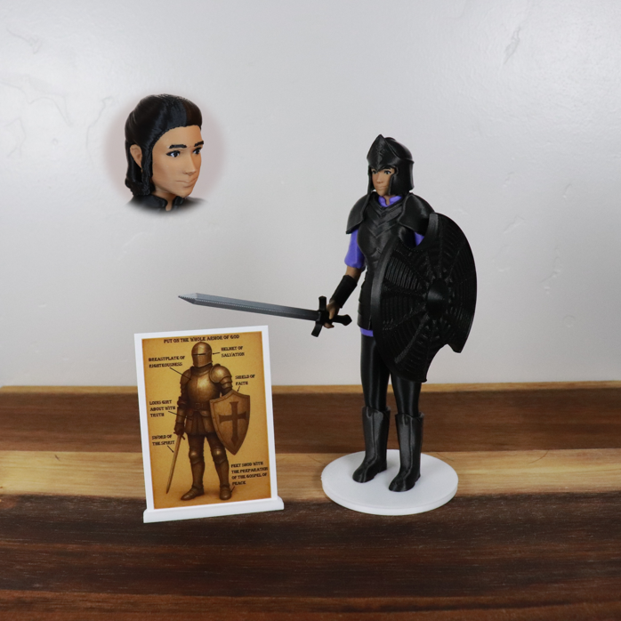 Armor of God Warrior - WOMAN (Purple Tunic)