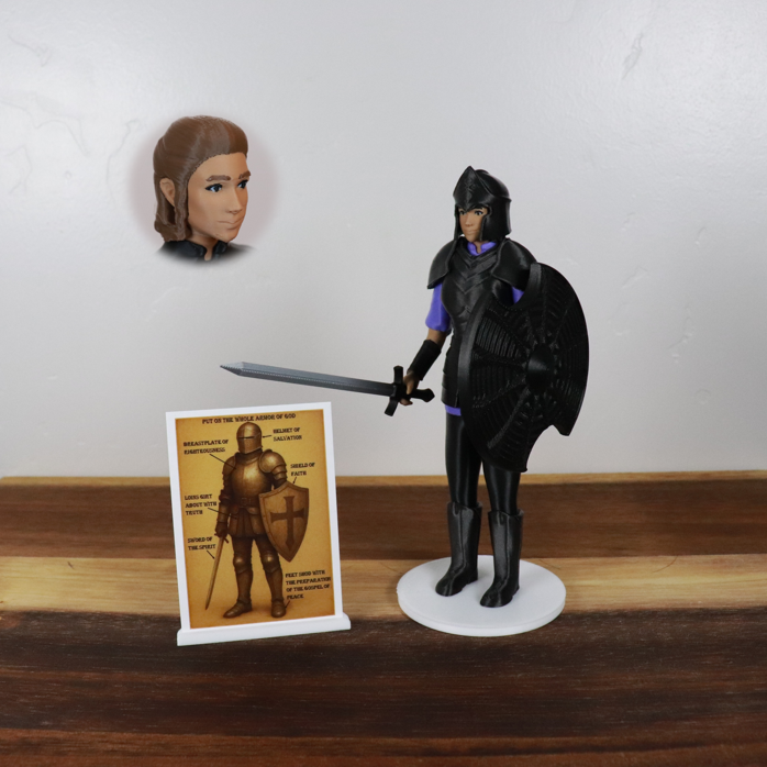 Armor of God Warrior - WOMAN (Purple Tunic)