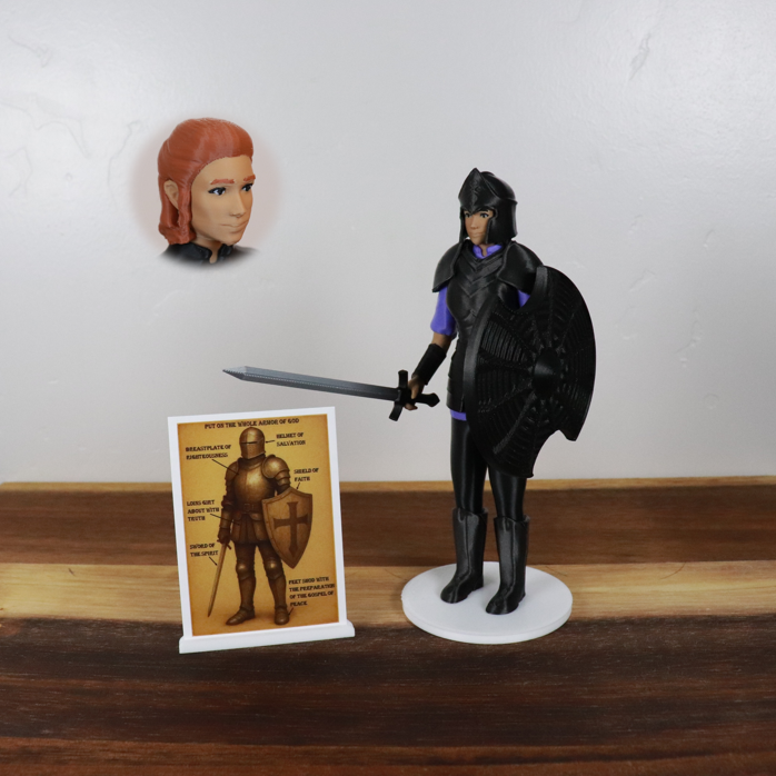 Armor of God Warrior - WOMAN (Purple Tunic)