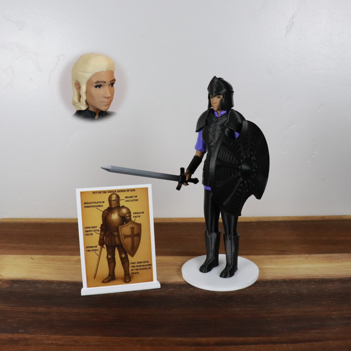 Armor of God Warrior - WOMAN (Purple Tunic)