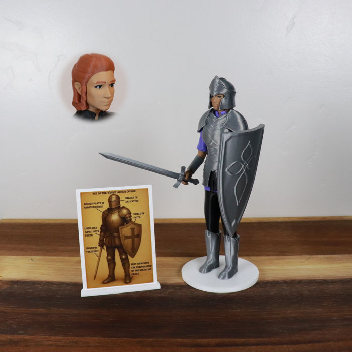 Armor of God Warrior - WOMAN (Purple Tunic)