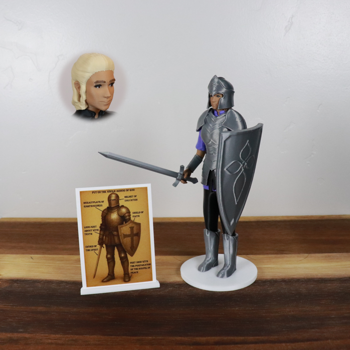 Armor of God Warrior - WOMAN (Purple Tunic)