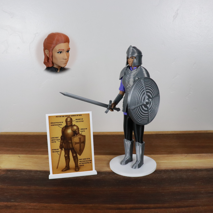 Armor of God Warrior - WOMAN (Purple Tunic)
