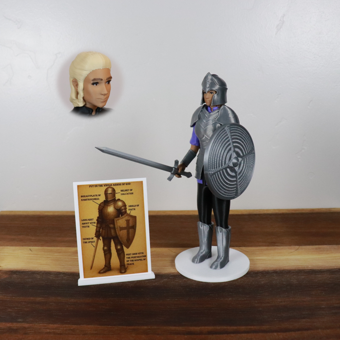 Armor of God Warrior - WOMAN (Purple Tunic)