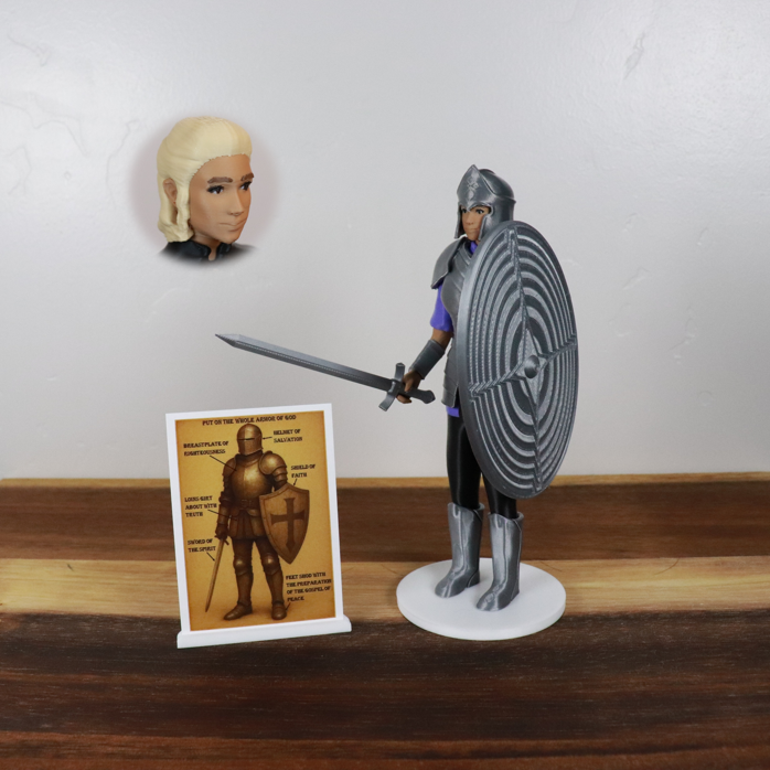 Armor of God Warrior - WOMAN (Purple Tunic)