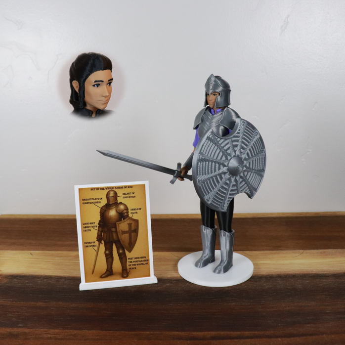 Armor of God Warrior - WOMAN (Purple Tunic)