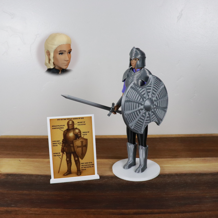 Armor of God Warrior - WOMAN (Purple Tunic)