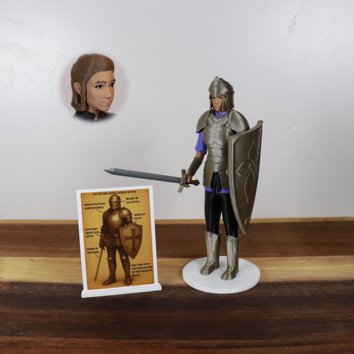 Armor of God Warrior - WOMAN (Purple Tunic)