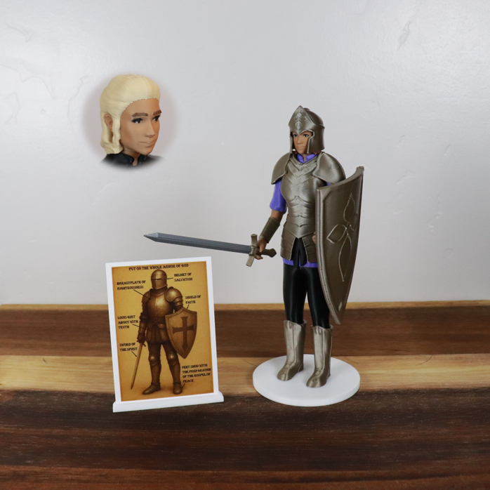 Armor of God Warrior - WOMAN (Purple Tunic)