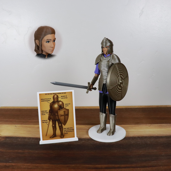 Armor of God Warrior - WOMAN (Purple Tunic)