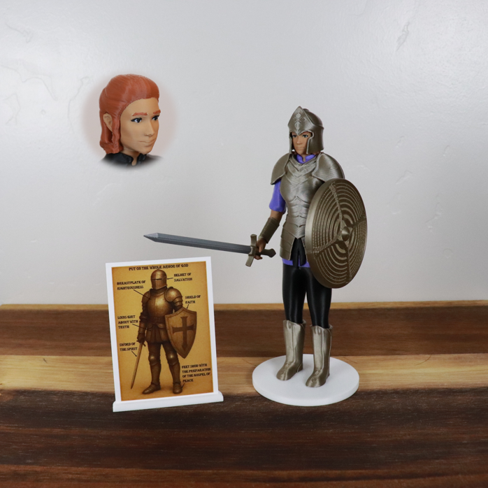 Armor of God Warrior - WOMAN (Purple Tunic)