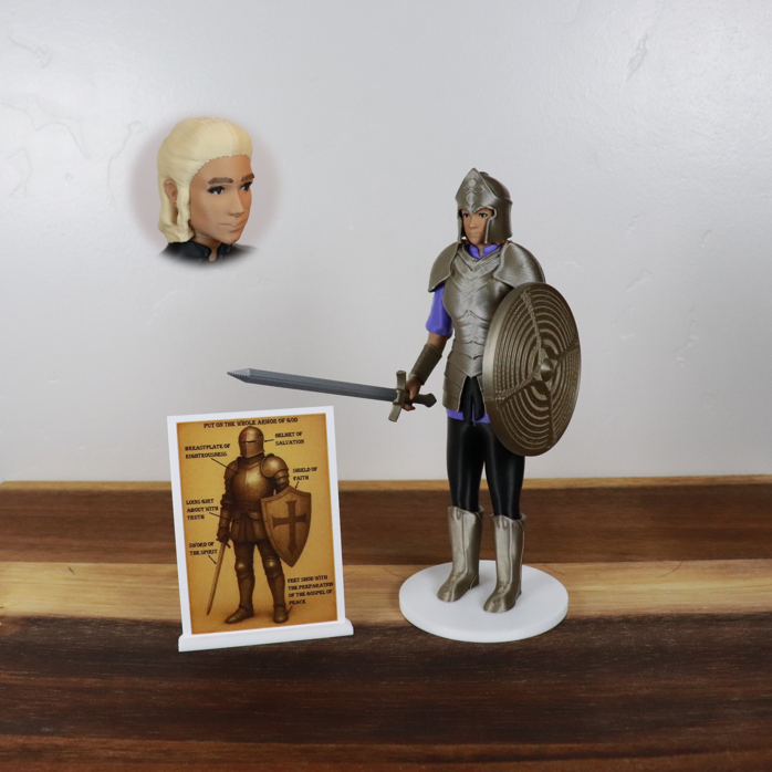 Armor of God Warrior - WOMAN (Purple Tunic)