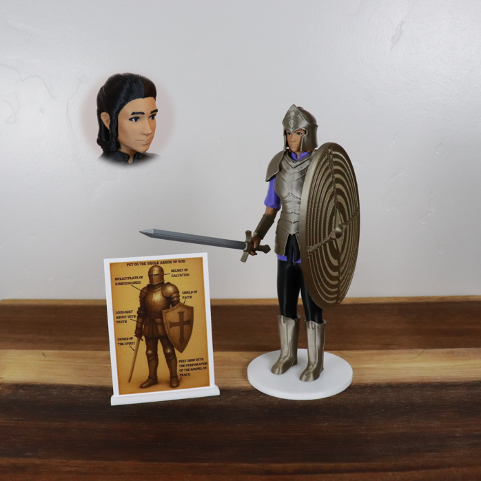 Armor of God Warrior - WOMAN (Purple Tunic)