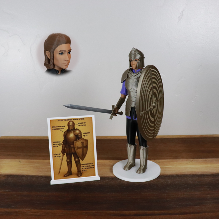 Armor of God Warrior - WOMAN (Purple Tunic)