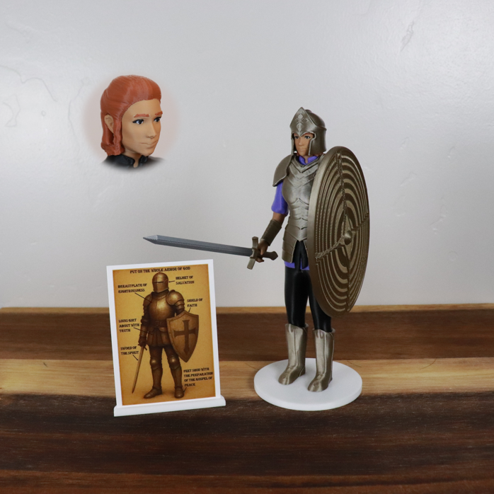 Armor of God Warrior - WOMAN (Purple Tunic)