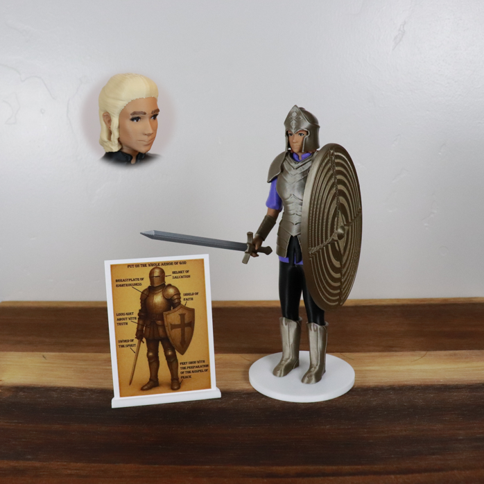 Armor of God Warrior - WOMAN (Purple Tunic)