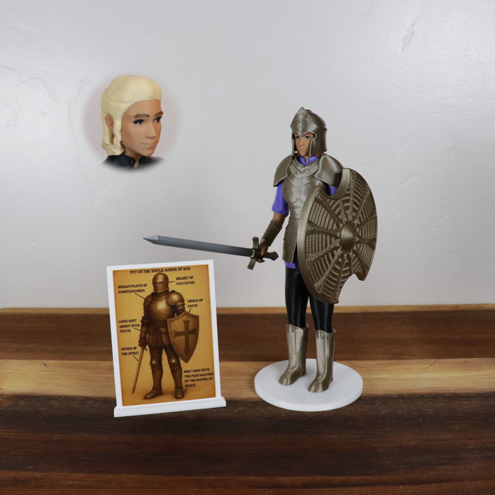 Armor of God Warrior - WOMAN (Purple Tunic)