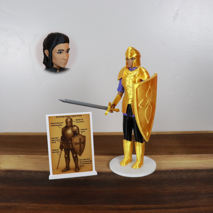 Armor of God Warrior - WOMAN (Purple Tunic)