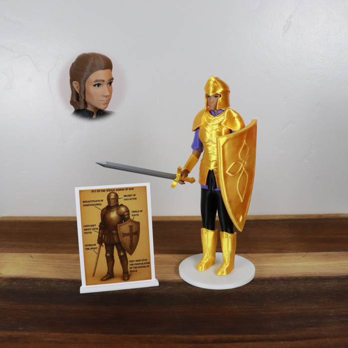 Armor of God Warrior - WOMAN (Purple Tunic)