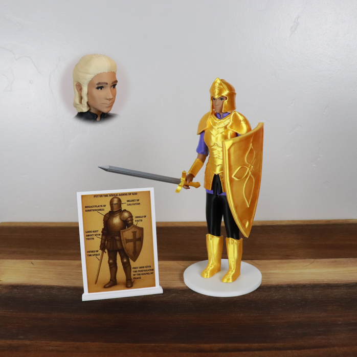 Armor of God Warrior - WOMAN (Purple Tunic)