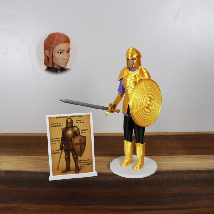 Armor of God Warrior - WOMAN (Purple Tunic)