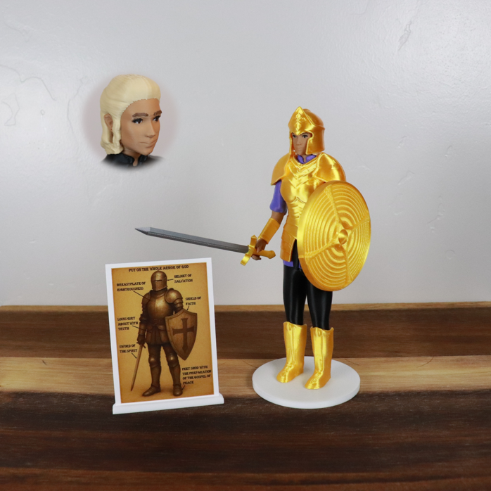 Armor of God Warrior - WOMAN (Purple Tunic)