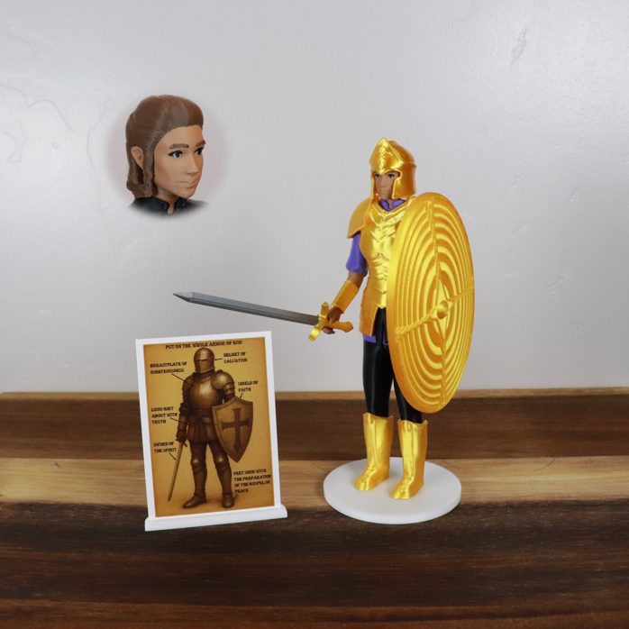 Armor of God Warrior - WOMAN (Purple Tunic)