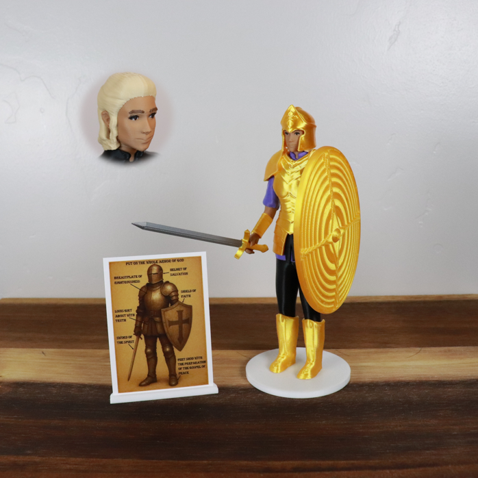 Armor of God Warrior - WOMAN (Purple Tunic)