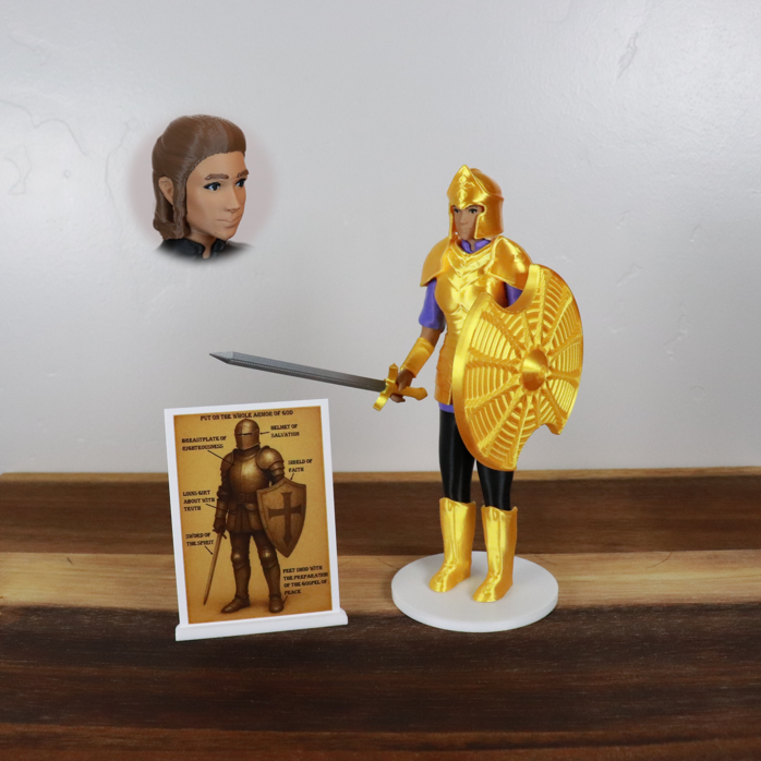 Armor of God Warrior - WOMAN (Purple Tunic)