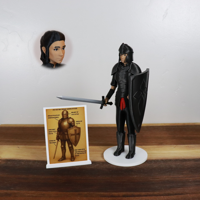 Armor of God Warrior - WOMAN (Black Tunic)