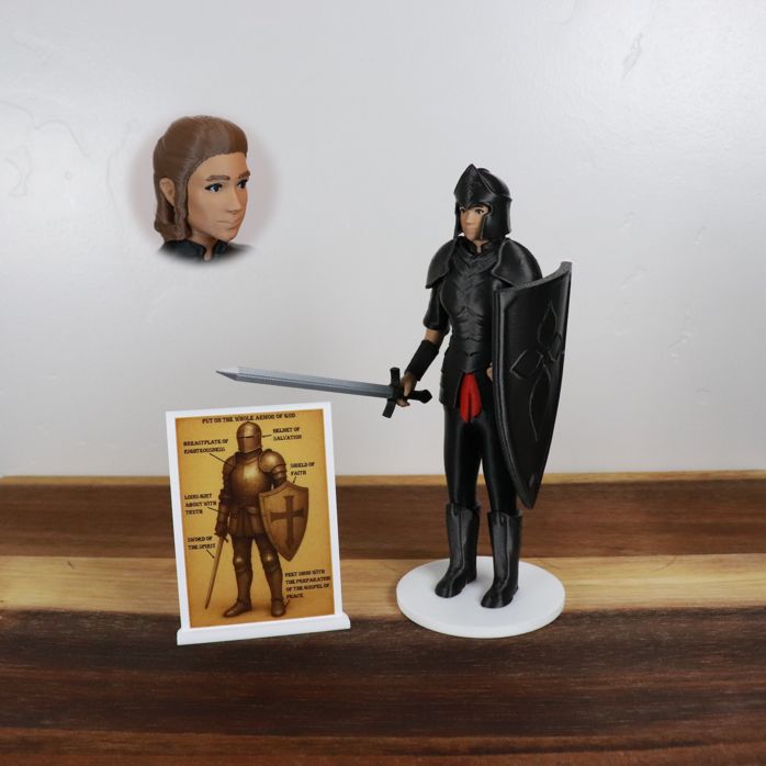 Armor of God Warrior - WOMAN (Black Tunic)