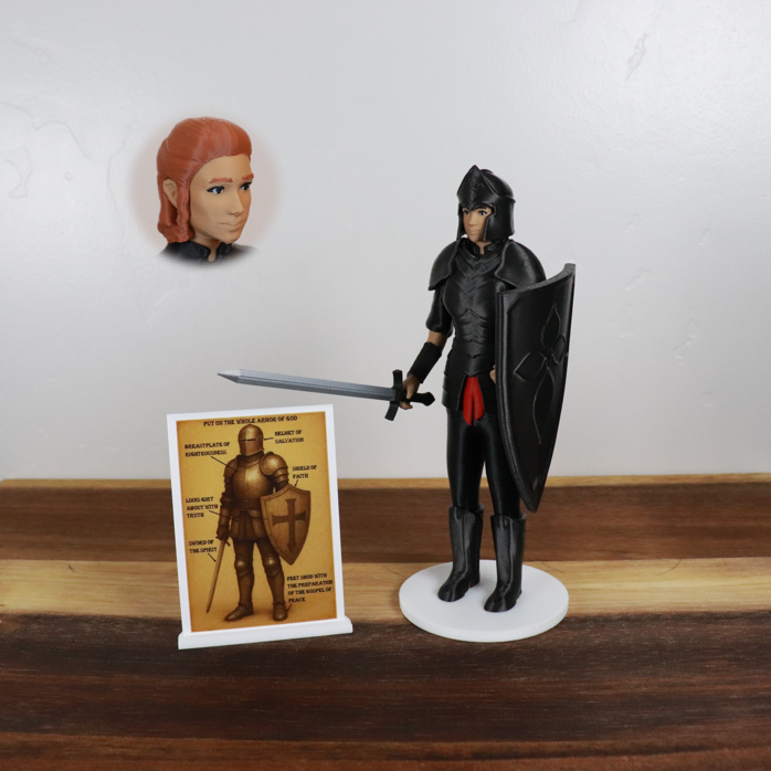 Armor of God Warrior - WOMAN (Black Tunic)