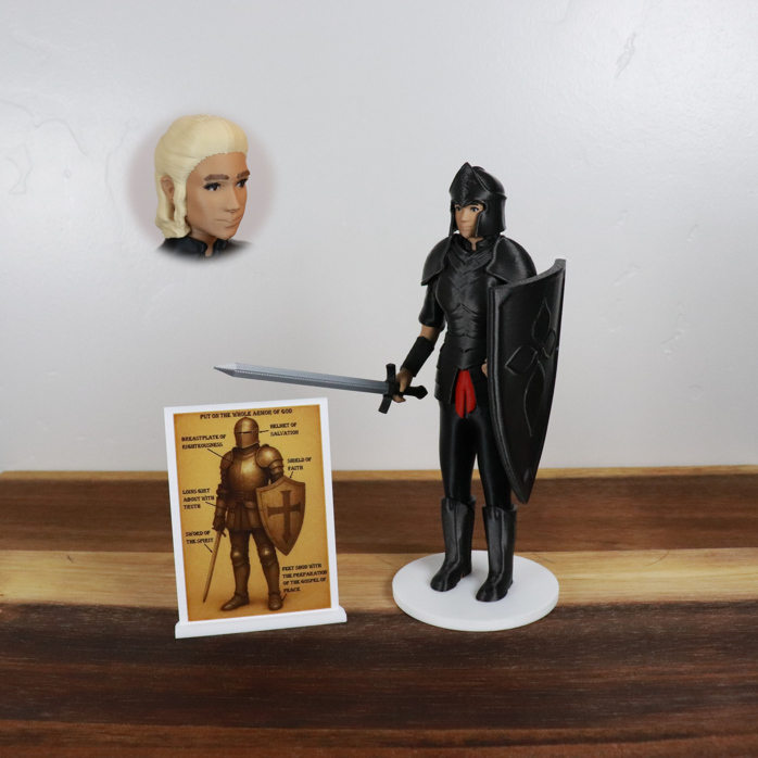 Armor of God Warrior - WOMAN (Black Tunic)