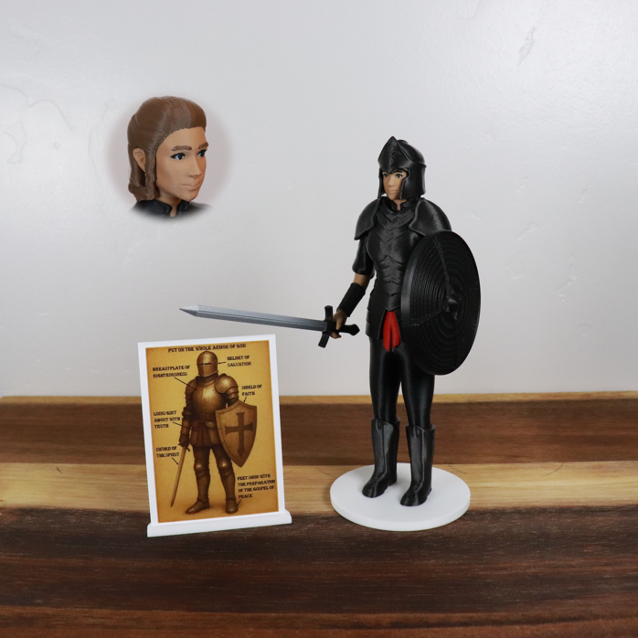 Armor of God Warrior - WOMAN (Black Tunic)