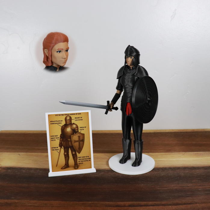 Armor of God Warrior - WOMAN (Black Tunic)