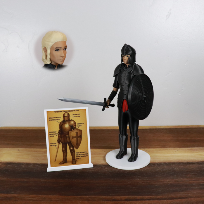 Armor of God Warrior - WOMAN (Black Tunic)