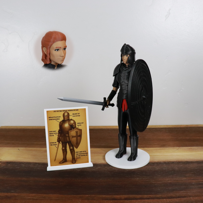 Armor of God Warrior - WOMAN (Black Tunic)