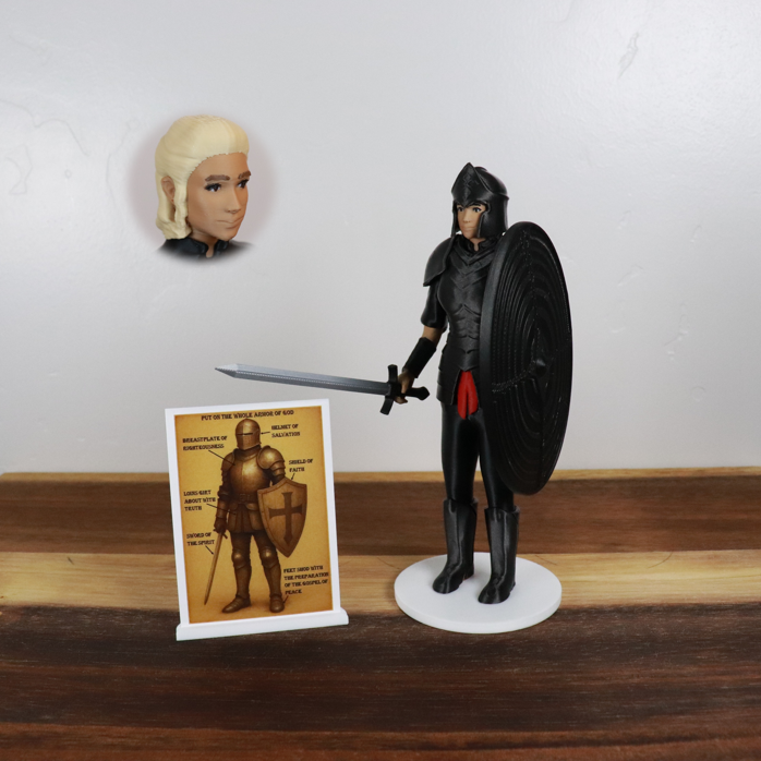 Armor of God Warrior - WOMAN (Black Tunic)