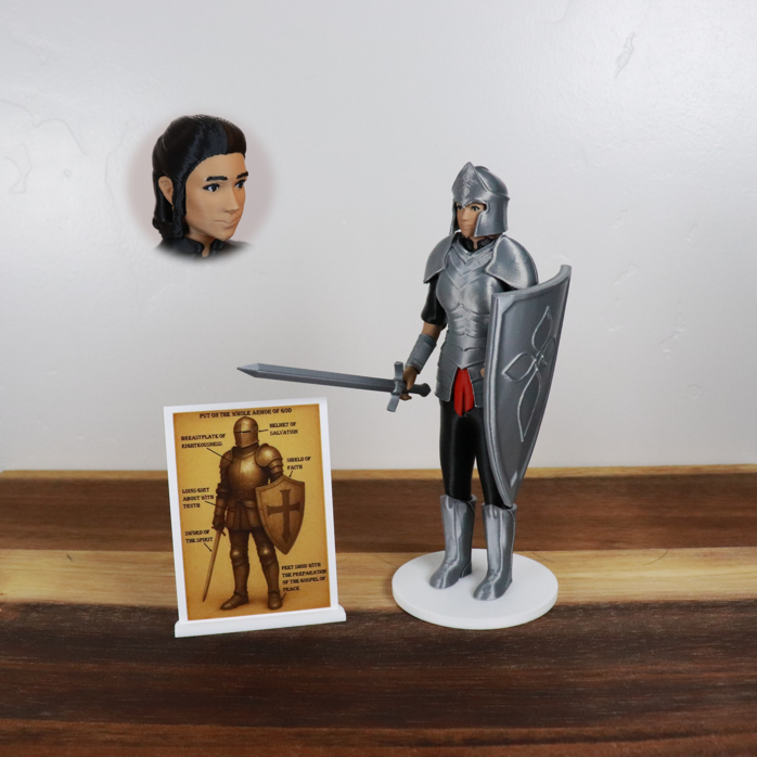 Armor of God Warrior - WOMAN (Black Tunic)