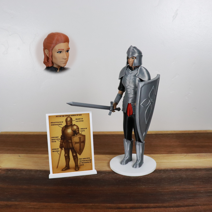 Armor of God Warrior - WOMAN (Black Tunic)