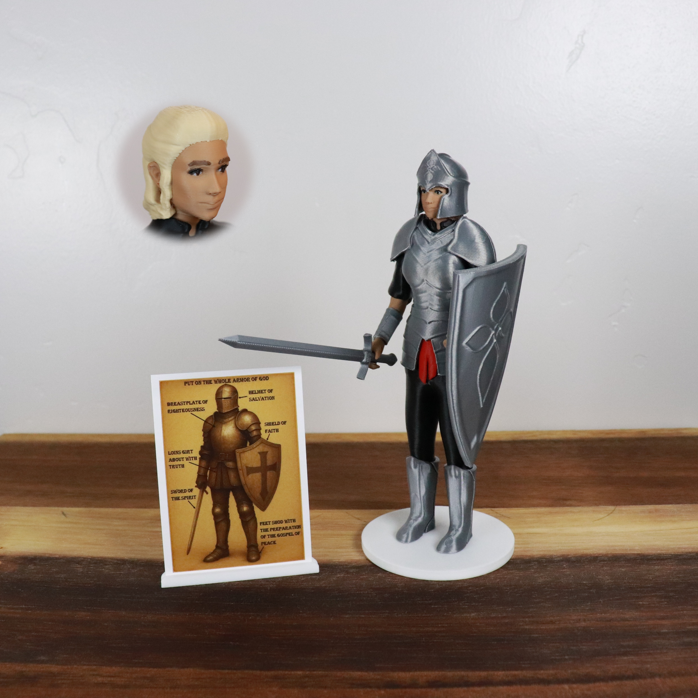 Armor of God Warrior - WOMAN (Black Tunic)