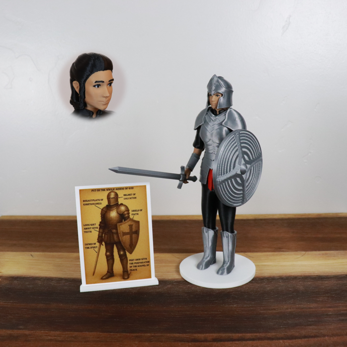 Armor of God Warrior - WOMAN (Black Tunic)