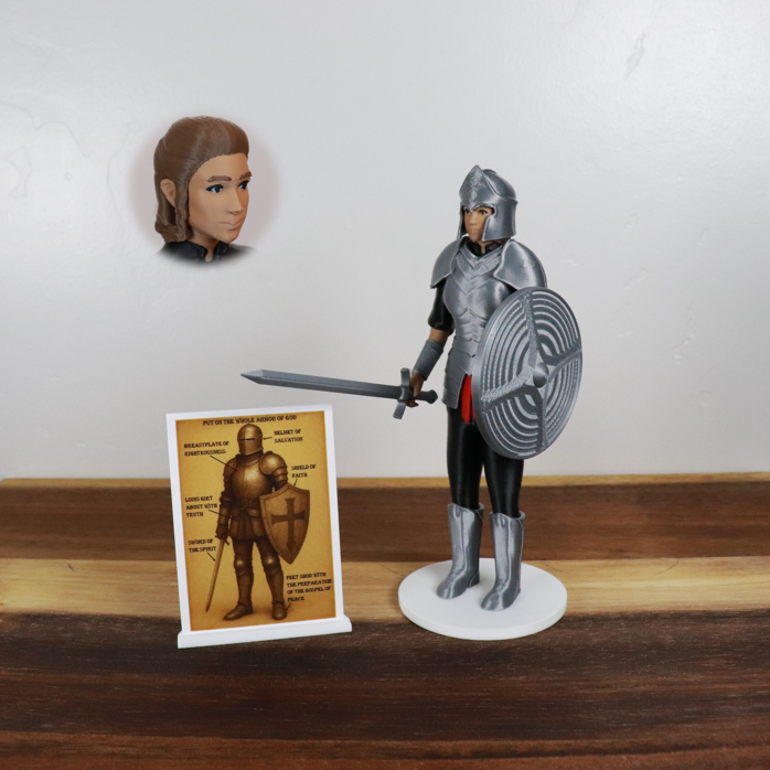 Armor of God Warrior - WOMAN (Black Tunic)