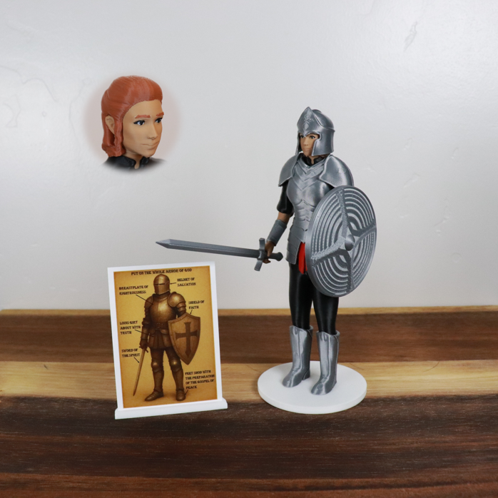 Armor of God Warrior - WOMAN (Black Tunic)