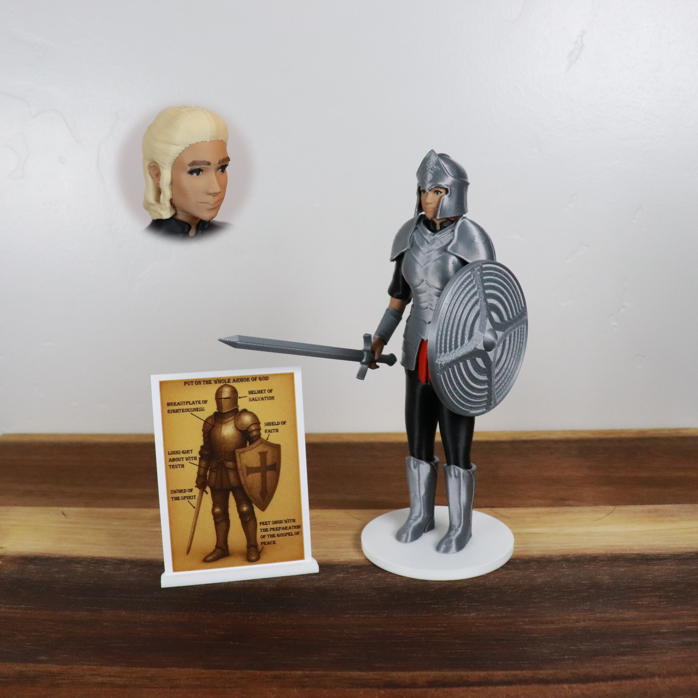 Armor of God Warrior - WOMAN (Black Tunic)