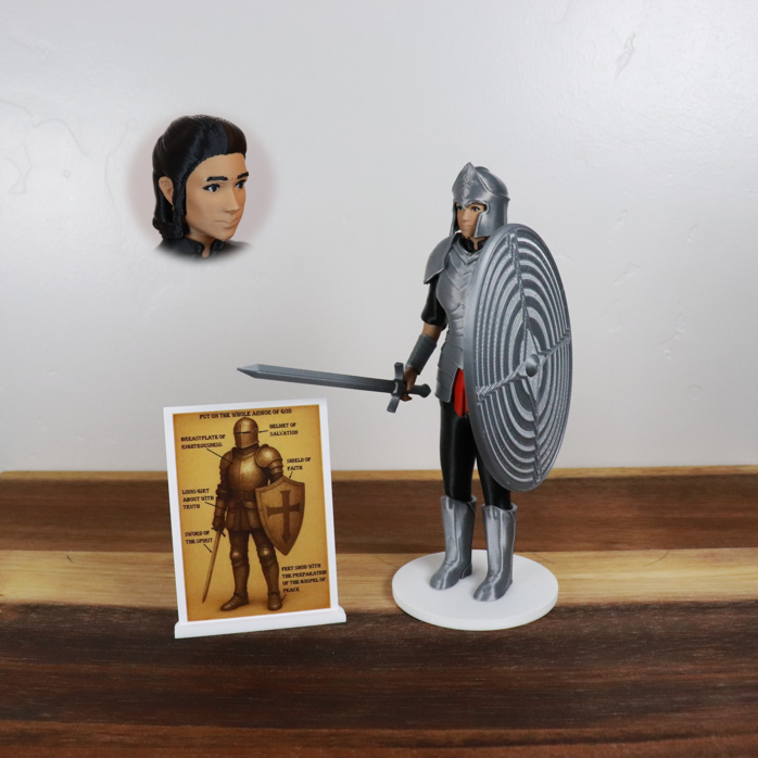 Armor of God Warrior - WOMAN (Black Tunic)