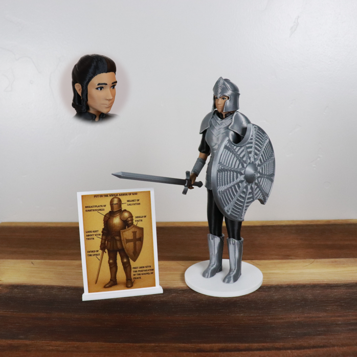 Armor of God Warrior - WOMAN (Black Tunic)