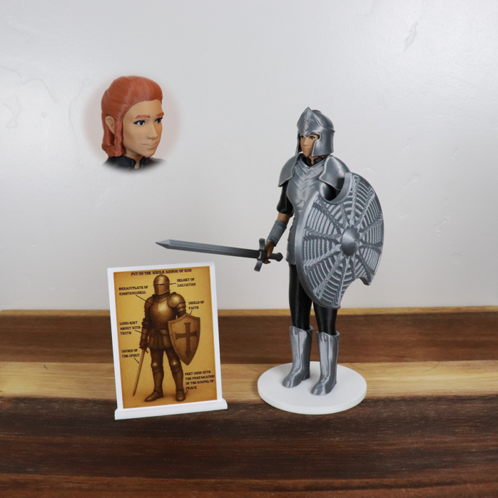 Armor of God Warrior - WOMAN (Black Tunic)